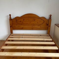 wooden Bed 4feet - Good Condition