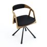 Vanguard Oak Swivel Dining Armchair  Modern Wood Meets Function Image 4