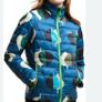 Regatta Elm Leaves Teal Orla Kiely Printed Baffled Jacket Image 2