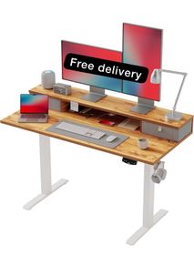 120 x 60 cm, Stable Sit-Stand Desk with Memory Control