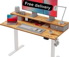 120 x 60 cm, Stable Sit-Stand Desk with Memory Control