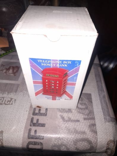 Vintage Telephone Box Money Bank, Postage Available on all my Items or Collection in Rochfortbridge Westmeath