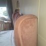 Dusky pink double bed frame free delivery Image 2