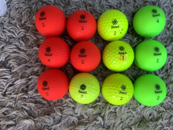 Seed golf balls per dozen  (4 dozen available)