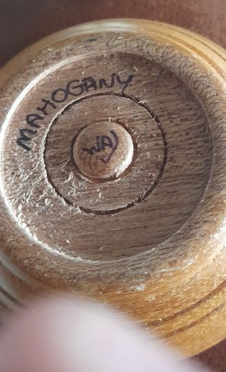 3 Small Wooden bowls, gobble and trinket box