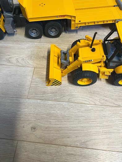 Bruder Volvo Flatbed and JCB