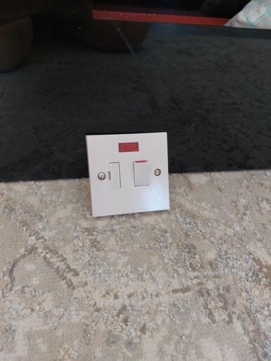 Wall mounted recessed electrical fire  580mm x 855mm x135mm depth