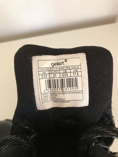 Gelert hiking boots, uk 12 junior