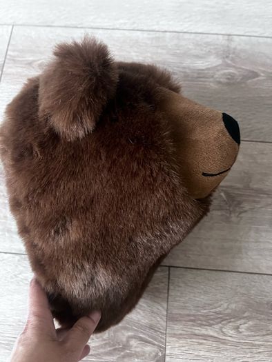 Bear plush wall mount