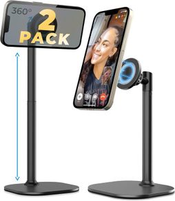 COOPER MagStand Magnetic Phone Stand for Desk, Magsafe Phone Stand - 2-Pack - Boxed
