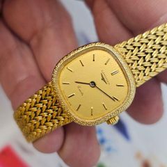 Vintage Swiss Made Longines Gold Plated Quartz Swiss Watch Lady's 1990s