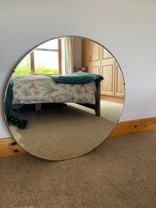 large round mirror vintage
