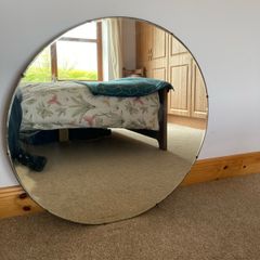 large round mirror vintage