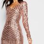 Brand New Gold Sequin Dress Image 3