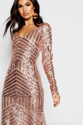 Brand New Gold Sequin Dress