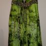 Stunning Libra Green & Silver Abstract Dress Size 12 Image 4