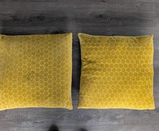 Two Large Yellow Cushions