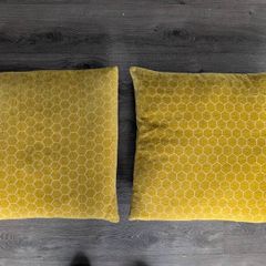 Two Large Yellow Cushions