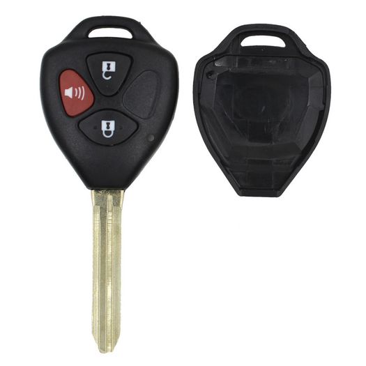 3 Buttons Remote Case Uncut Blade For For Toyota Corolla Yaris Cellica Brand New With LOGO