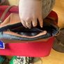 dune brown or tan crossbody bag. Good condition. Image 5
