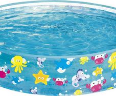 Fill-N-Fun Paddling Pool - 48 x 10 Inches, Blue, BW55028