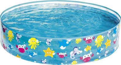 Fill-N-Fun Paddling Pool - 48 x 10 Inches, Blue, BW55028