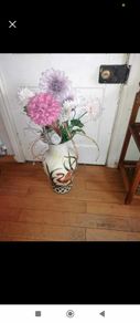 large vase with flowers