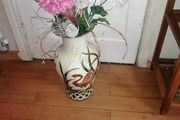large vase with flowers