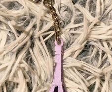 Paris in Your Pocket Eiffel Tower Keychain violet