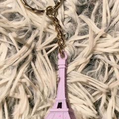 Paris in Your Pocket Eiffel Tower Keychain violet