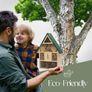 Eco-Friendly Bee House | Bug Hotel for Bees, Butterfly, Insect | Kid Friendly Weather Resistant Hanging Bee Hotel Bamboo Nesting Habitat | Bug House Garden Decor & Nature Gifts for Kids Image 3