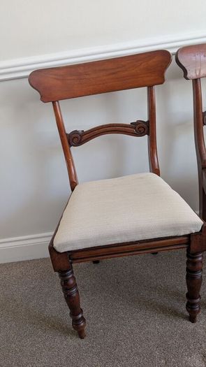 Regency dining room chairs x4