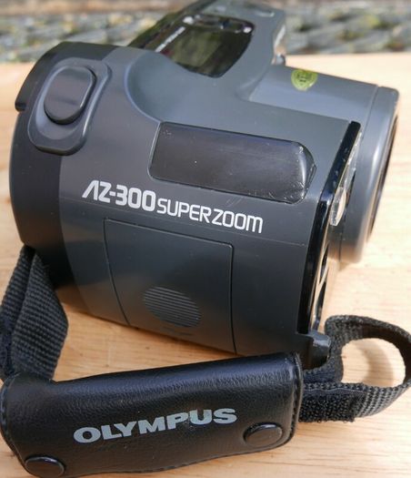 Olympus AZ-300 SuperZoom Compact 35mm Film Camera Black Working, Vintage, Japan