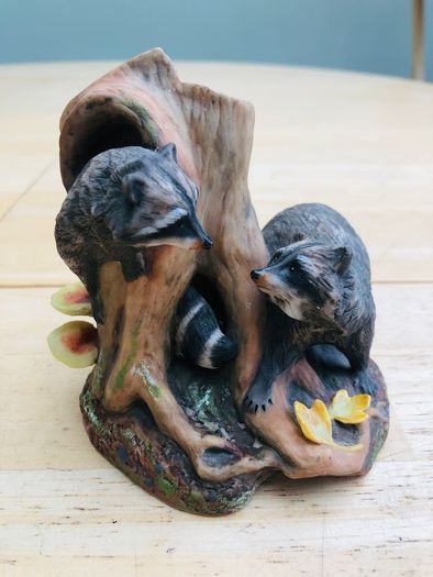 Vintage National Wildlife Association Limited Edition Racoon Ornament