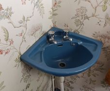 free toilet and corner sink