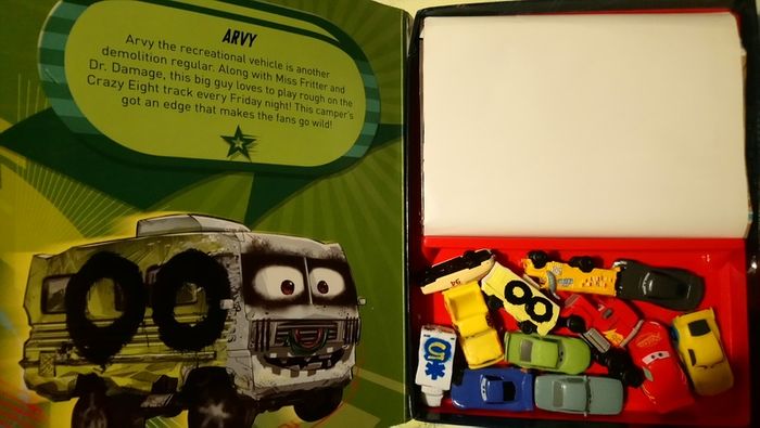 My Busy Books CARS 3 board game & book in one - little cars figurines included