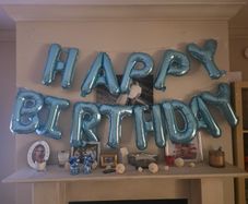 Happy Birthday balloons