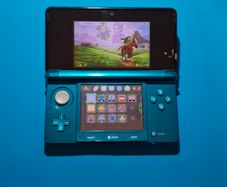 3DS Aqua Blue (Modded)