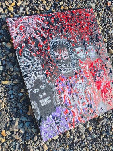 Never satisfied  original acrylic painting