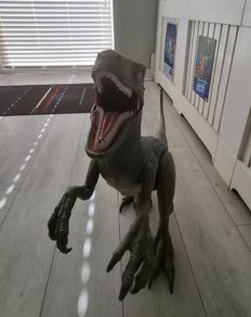 2ft dinosaur jurassic world raptor (blue)