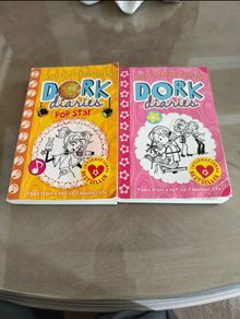 2 books Dork diaries
