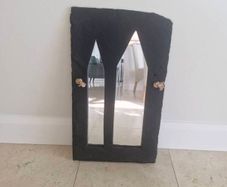 Black slate mirror