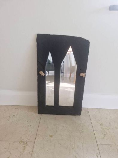 Black slate mirror
