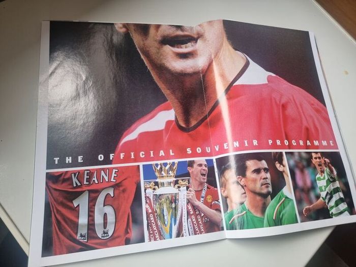 Roy Keane Testimonial. Official Souvenir programme