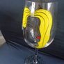 Hand Painted Wine Glass for Sale Image 4