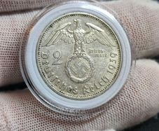 2 Reichsmark 1939 A Berlin WW2 Silver Coin third Reich