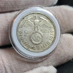 2 Reichsmark 1939 A Berlin WW2 Silver Coin third Reich