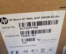 HP ProLiant MicroServer G7 N54L 704941-421 250GB Boxed Unused NAS Home Server