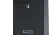 Boxes Wall Mounted Waterproof, Steel Mail Box with 2 Keys, Lockable Weatherproof Large Letter Lostal Boxes for Outside or Door