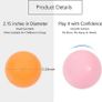 100pcs 5.5cm Ball Pit Balls Crush Proof Plastic Balls Children's Toy Balls No Sharp Edges, Non Toxic, Phthalate & BPA Free Play Balls Ocean Balls White & Pink Image 4